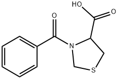 N-Bz-RS-4-Thiazolidinecarboxylic acid 结构式