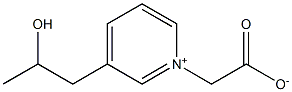 1-(1-carboxymethyl)-3-(2-hydroxypropyl)pyridinium betaine 结构式