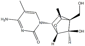 2'-O,4'-C-((1S)-ETHANE-1,1-DIYL)BETA-D-RIBOSE 5-METHYL CYTIDINE 结构式