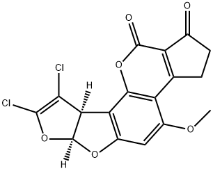 aflatoxin B1-8,9-dichloride 结构式