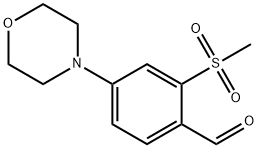 2-甲砜基-4-(4-吗啉基)苯甲醛 结构式