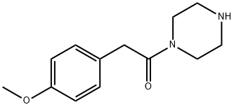 2-(4-methoxyphenyl)-1-(piperazin-1-yl)ethan-1-one 结构式
