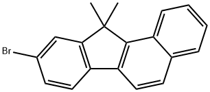 9-溴-11,11-二甲基-11H-苯并[A]芴 结构式