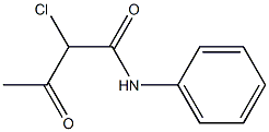 3-Oxy-2-chlorobutanoic acid anylide 结构式