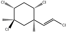 2β,4β,5α-Trichloro-1α-[(E)-2-chloroethenyl]-1,5-dimethylcyclohexane 结构式