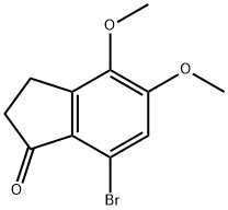 7-broMo-4,5-diMethoxy-2,3-dihydro-1H-inden-1-one 结构式