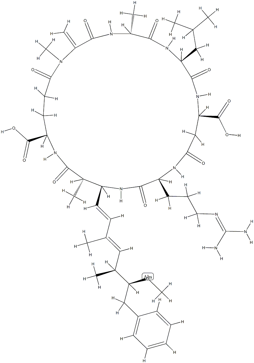 微囊藻毒素LR 结构式