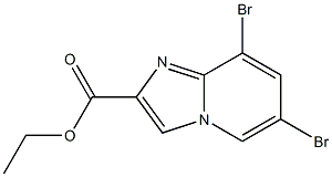 ETHYL 6,8-DIBROMOH-IMIDAZO[1,2-A]PYRIDINE-2-CARBOXYLATE 结构式