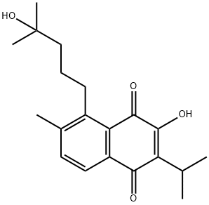 4-羟基红根草对醌 结构式