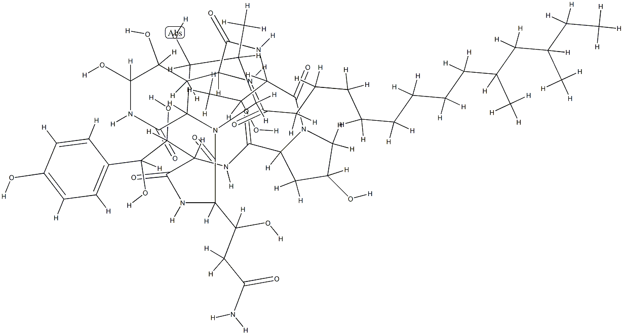 pneumocandin A(0) 结构式