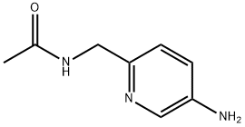 N-((5-氨基吡啶-2-基)甲基)乙酰胺 结构式