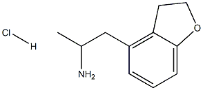 2,3-DIHYDRO-Α-METHYL-4-BENZOFURANETHANAMINE HYDROCHLORIDE 结构式