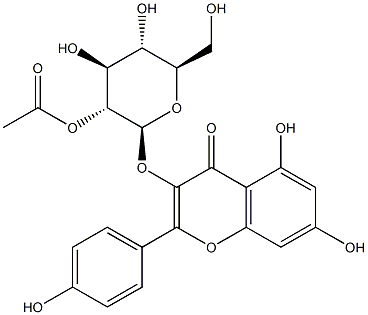 2''-乙酰基黄芪甙 结构式