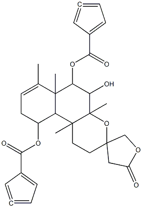 6-O-烟酰半枝莲碱 G 结构式