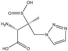 [S-(R*,R*)]-α-AMino-β-Methyl-β-sulfino-1H-1,2,3-triazole-1-butanoic Acid 结构式