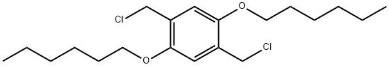 2,5-BIS(CHLOROMETHYL)-1,4-BIS(HEXYLOXY)& 结构式