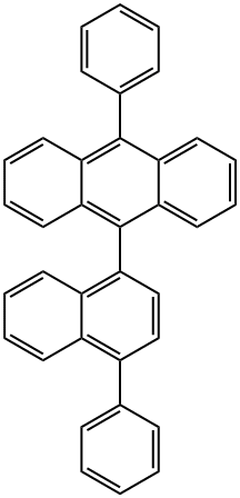 9-PHENYL-10-(4-PHENYLNAPHTHALEN-1-YL)ANTHRACENE 结构式
