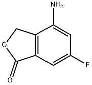 4-氨基-6-氟-1(3H)-异苯并呋喃酮 结构式