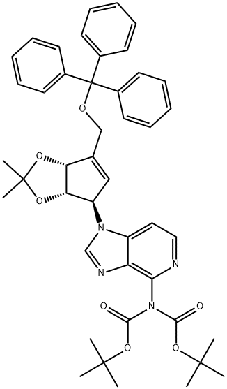 2- [1 - [(3AS,4R,6AR)-3A,6A-二氢-2,2-二甲基-6 - (三苯甲氧基) 结构式