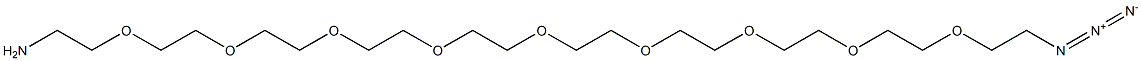 叠氮-九聚乙二醇-氨基 结构式