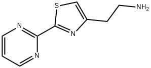 2-[2-(2-pyrimidinyl)-1,3-thiazol-4-yl]ethanamine(SALTDATA: 1.9HCl 0.4H2O 0.08C3H8O) 结构式