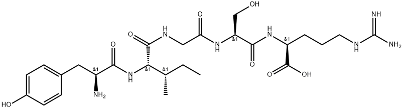 poly(tyrosyl-isoleucyl-glycyl-seryl-arginine) 结构式