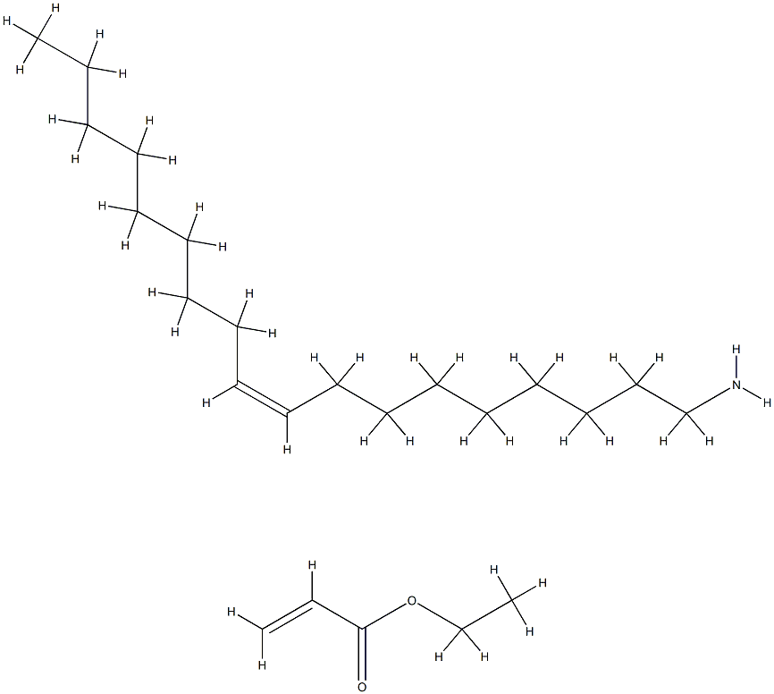 2-Propenoic acid, ethyl ester, polymer with (Z)-9-octadecen-1-amine 结构式