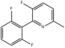 2-(2,6-二氟苯基)-3-氟-6-甲基吡啶 结构式
