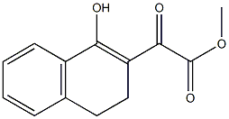 methyl 3,4-dihydro-1-oxo-2(1H)-naphthylidenehydroxyacetate 结构式