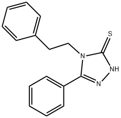 5-phenyl-4-(2-phenylethyl)-4H-1,2,4-triazole-3-thiol 结构式