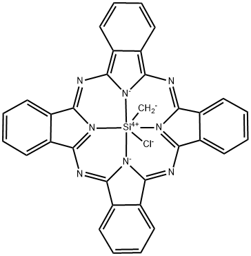 氯甲基硅酞菁 结构式