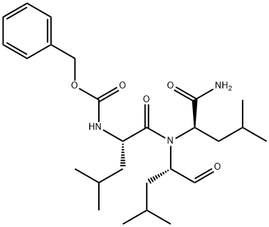 N-[(苯基甲氧基)羰基]-L-亮氨酰-N-[(1S)-1-甲酰基-3-甲基丁基]-D-亮氨酰胺 结构式
