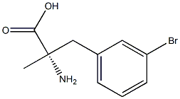 (S)-Α-METHYL-3-BROMOPHENYLALANINE·H<SUB>2<SUB>O 结构式