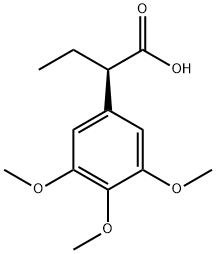 (R)-2-(3,4,5-三甲氧基苯基)丁酸 结构式
