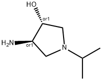 trans-4-amino-1-isopropyl-3-pyrrolidinol(SALTDATA: 2HCl) 结构式