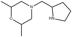 2,6-dimethyl-4-(pyrrolidin-2-ylmethyl)morpholine 结构式