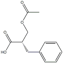 (S)-3-乙酰氧基-2-苄基丙酸 结构式
