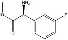 S-3-氟苯甘氨酸甲酯 结构式