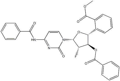 3',5'-Di-O-Benzoyl-N4-benzoyl-2'-deoxy-2'-fluoroarabinocytidine