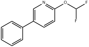 2-(二氟甲氧基)-5-苯基吡啶 结构式