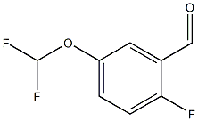 5-(二氟甲氧基)-2-氟苯甲醛 结构式