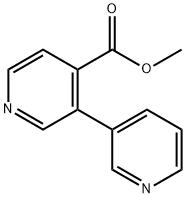 甲基 [3,3-联吡啶]-4-甲酸基酯 结构式