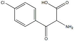 Phenylalanine,  4-chloro--bta--oxo- 结构式
