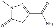 1H-Pyrazole-3-carboxamide,4,5-dihydro-1-methyl-5-oxo-(9CI) 结构式