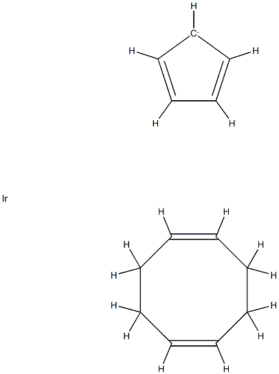 (1Z,5Z)-CYCLOOCTA-1,5-DIENE,CYCLOPENTA-1,3-DIENE,IRIDIUM 结构式