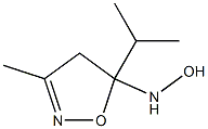 5-Isoxazolamine,4,5-dihydro-N-hydroxy-3-methyl-5-(1-methylethyl)-(9CI) 结构式