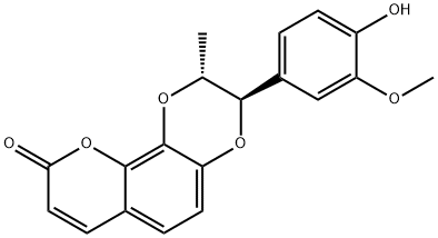 6-去甲氧基-9'-去氧黄花菜木脂素A 结构式