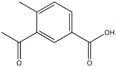 3-Acetyl-4-methylbenzoic Acid 结构式