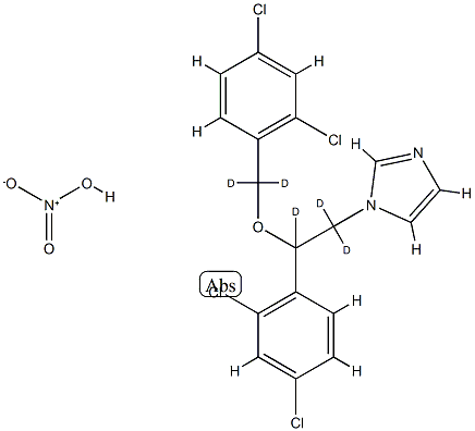 MICONAZOLE-D5 NITRATE (MAJOR) 结构式