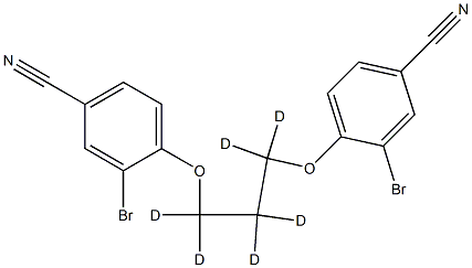 1,3-Bis(2’bromo-4’-cyano-phenoxy)propane-d6 结构式